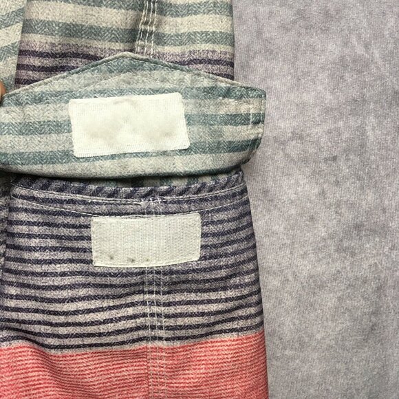 Ezekiel Mens Board Shorts size 30 Gray Purple Striped Polyester Spandex Stretch - Picture 6 of 10